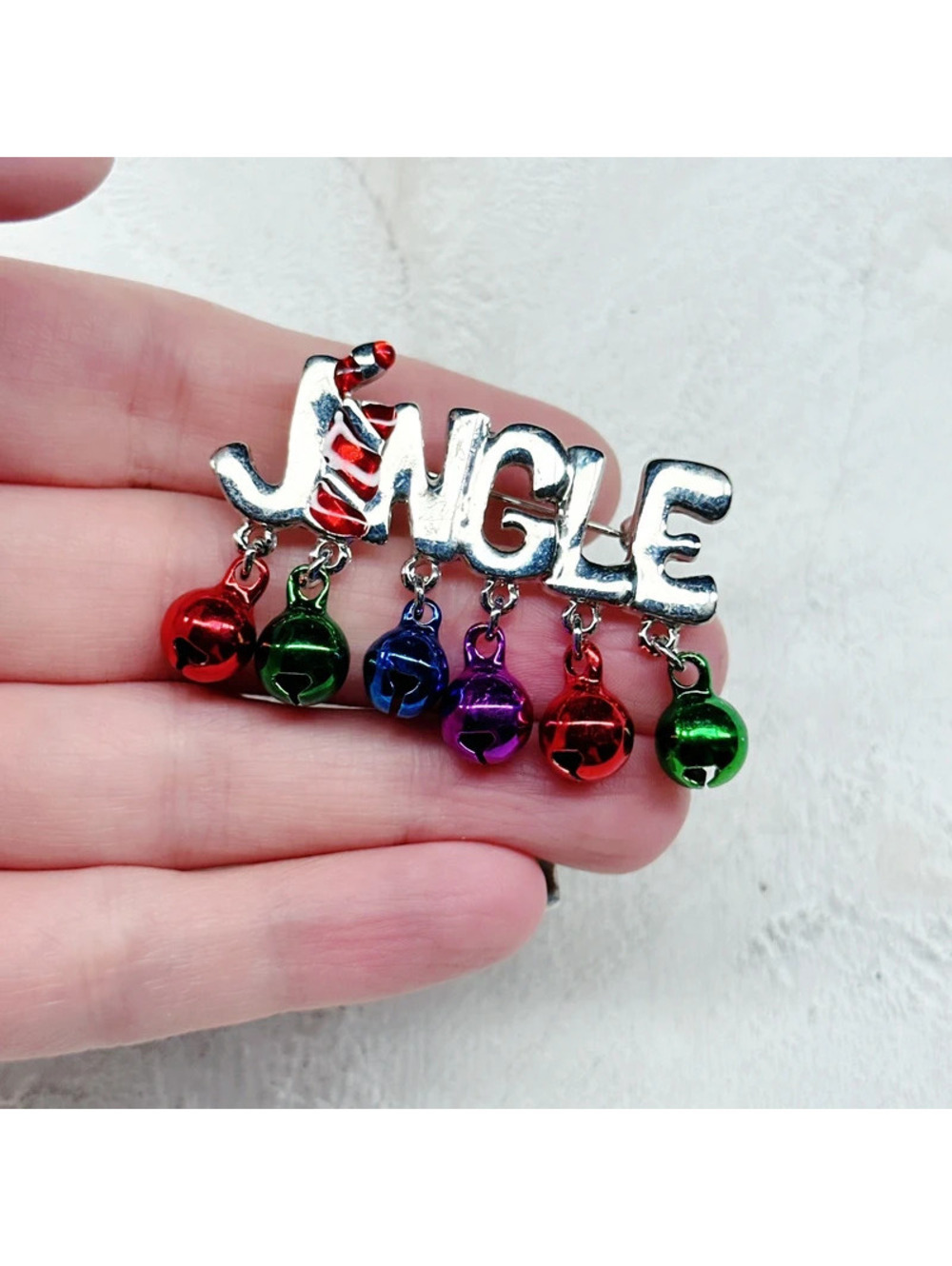6278mc. Jingle Bell Brooch